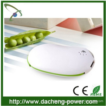 Newly design Pea shaped external portable power bank 5200mAH